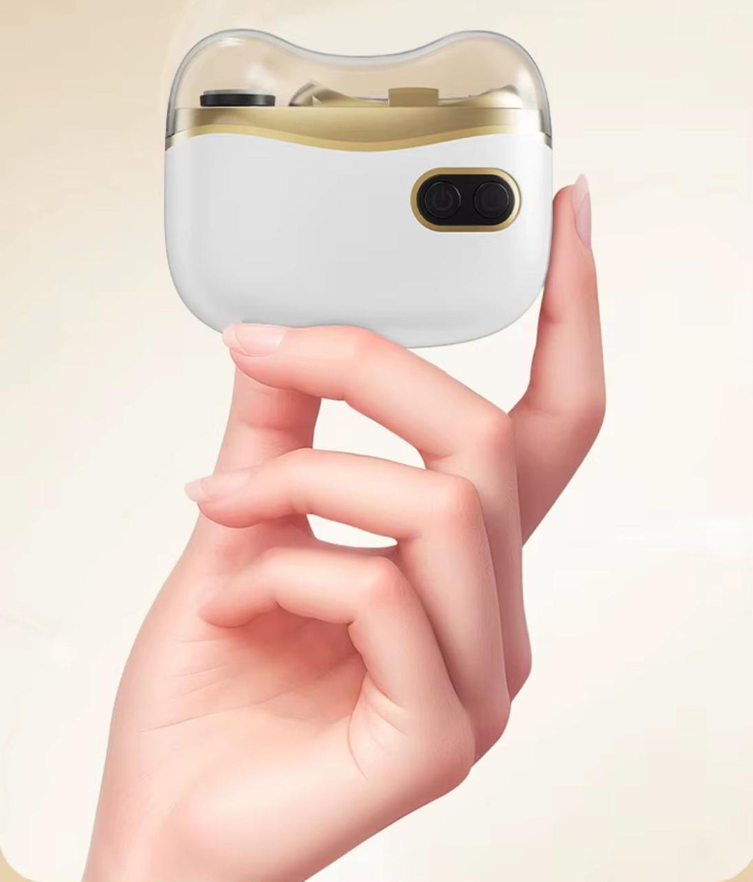 Nabun 2 In 1 Electric Nail Clipper White | نابون قصاصة أظافر كهربائية 2 في 1 باللون الأبيض