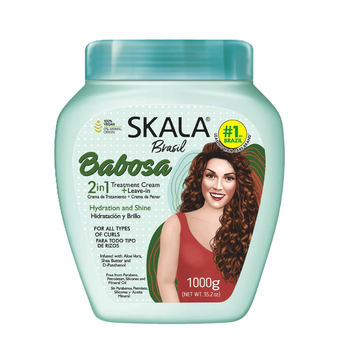 SKALA Brasil Babosa Treatment - 1000g | سكالا كريم للشعر المجعد بالالوفيرا - 1000 غ