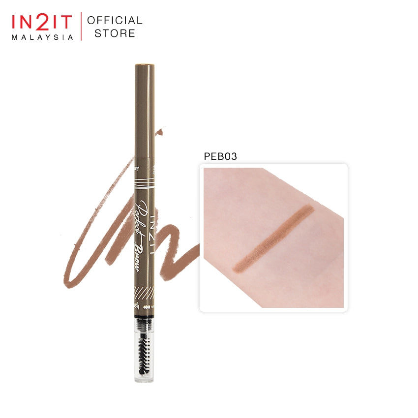 IN2IT Perfect Brown Eyebrown Liner 0.2g |ان تو ات قلم تحديد الحواجب بيرفكت براون – 0.2 غ