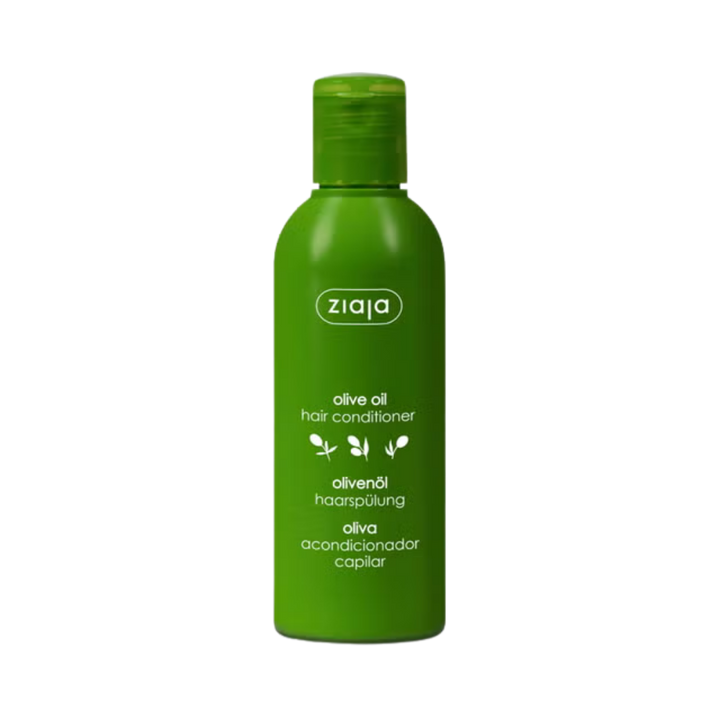Ziaja olive oil hair conditioner 200 ml green plastic bottle with flip-top cap