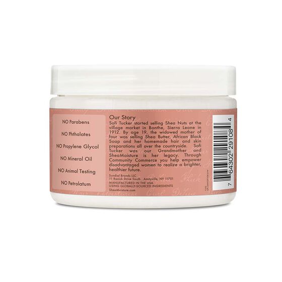 Shea Moisture Coconut & Hibiscus Curl And Shine Hair Masque - 340g | شيا مويستشر ماسك لتجعيد ولمعان الشعر بجوز الهند والكركديه - 340 غرام