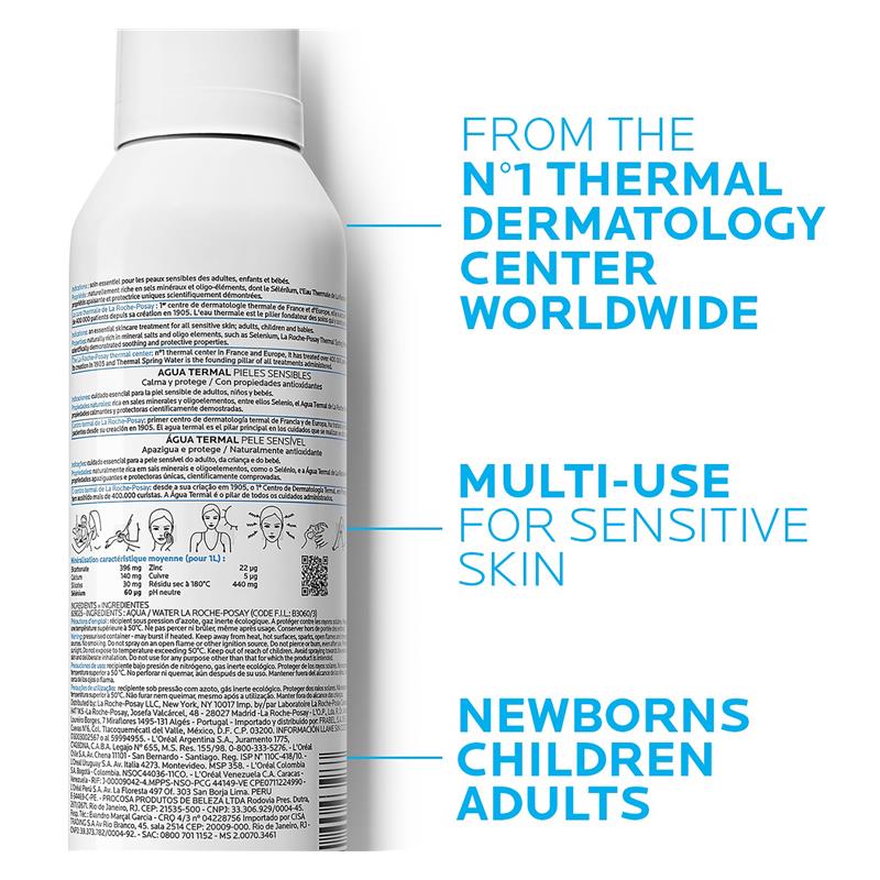 La Roche-Posay Thermal Spring Water  - 150ml | لاروش بوزيه بخاخ مياه حرارية - 150 مل