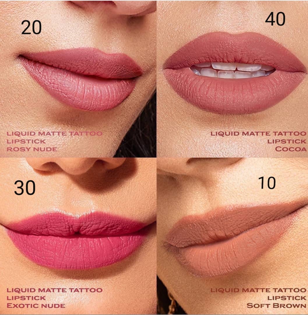 ZEENA Liquid Matte Tattoo Lipstick |  زينا احمر شفاه سائل مات