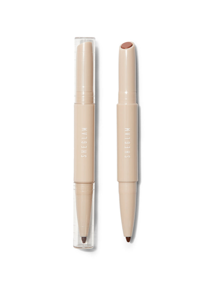 Glam 101 Lipstick & Liner Duo-Deep Caramel