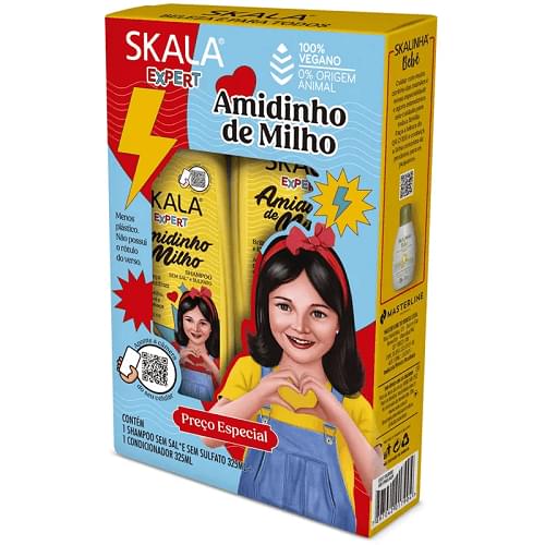 Kit Shampoo + Conditioner  Mais Cachinhos Kids - 325ml
