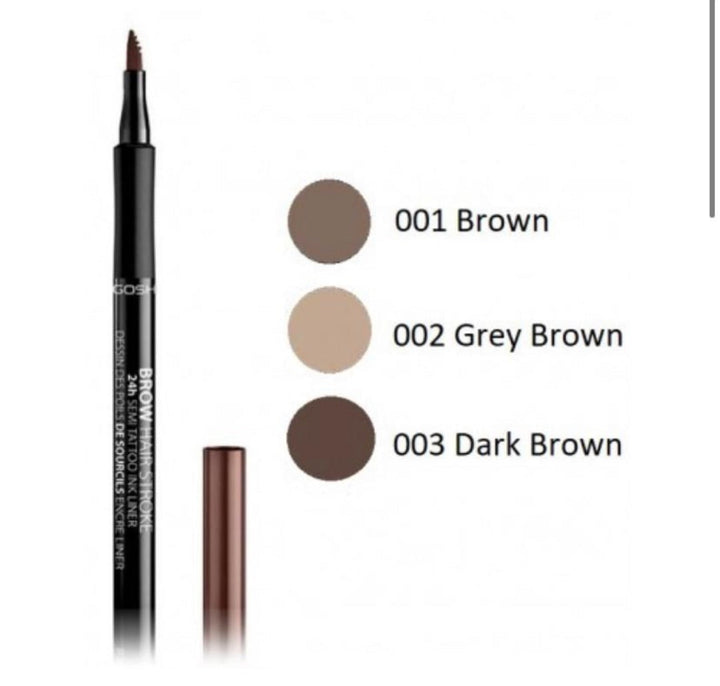 Gosh Brow Hair Stroke 24H Semi-Tattoo Ink Pen | جوش قلم محدد للحواجب 24 ساعة