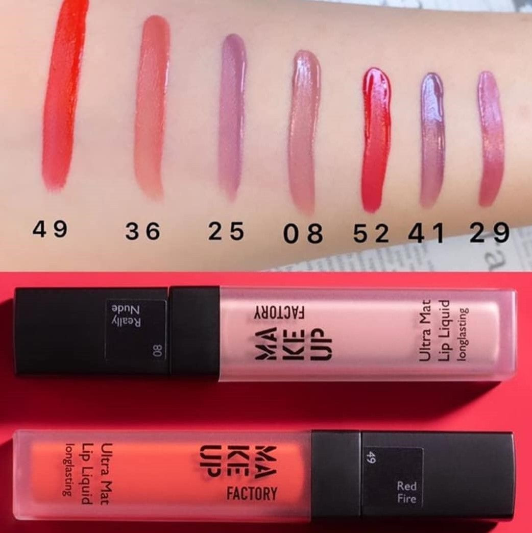 Make Up Factory Ultra Mat Lip Liquid | ميكاب فاكتوري احمر شفاه مات