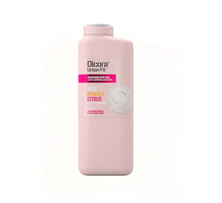 Dicora Urban Fit Vitamin C Citrus & Peach Body Lotion For All Skin Types - 400ml | ديكورا مرطب للجسم بفيتامين سي والحمضيات والخوخ - 400 مل
