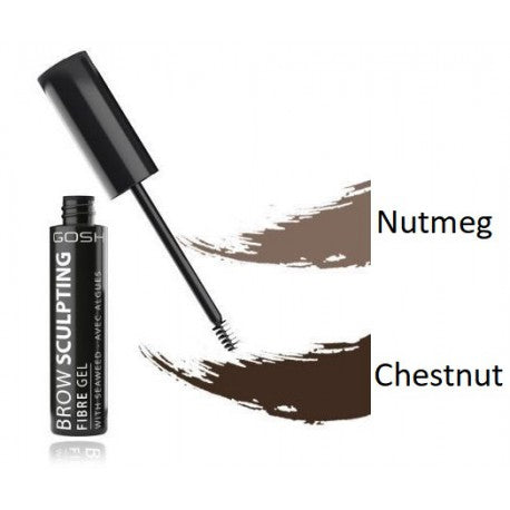 Gosh Brow Sculpting Fibre Gel No. 001 Nutmeg  | جوش جل فايبر لتحديد الحواجب رقم 001